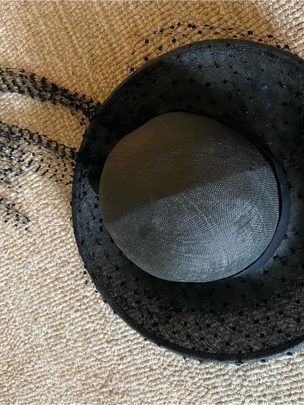 Vintage Pierce Black Veiled Cocktail Hat - Women's Accessories - Picture 6 of 9